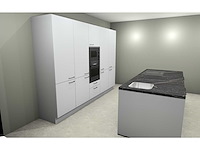 Häcker concept130 topsoft kristalwit mat eiland keuken opstelling - afbeelding 10 van  13