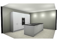 Häcker concept130 topsoft kristalwit mat eiland keuken opstelling - afbeelding 11 van  13