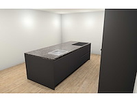 Häcker concept130 topsoft mat lak grafiet eiland keuken - afbeelding 15 van  16