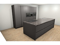 Häcker concept130 topsoft mat lak grafiet eiland keuken - afbeelding 18 van  23