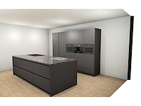 Häcker concept130 topsoft mat lak grafiet eiland keuken - afbeelding 20 van  26
