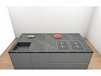 Häcker concept130 topsoft mat parelgrijs lak eiland keuken - afbeelding 2 van  33