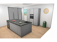 Häcker concept130 topsoft mat parelgrijs lak eiland keuken - afbeelding 24 van  33