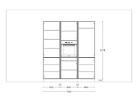 Häcker concept130 topsoft mat parelgrijs lak eiland keuken - afbeelding 3 van  19