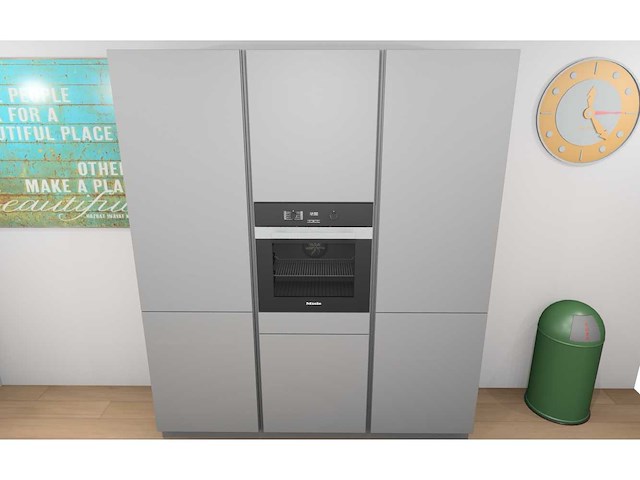Häcker concept130 topsoft mat parelgrijs lak eiland keuken - afbeelding 16 van  19