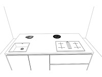 Häcker concept130 topsoft mat parelgrijs lak eiland keuken - afbeelding 2 van  9