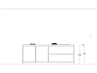 Häcker concept130 topsoft mat parelgrijs lak eiland keuken - afbeelding 5 van  9