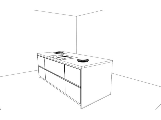 Häcker concept130 topsoft mat satijn lak eiland keuken - afbeelding 2 van  13