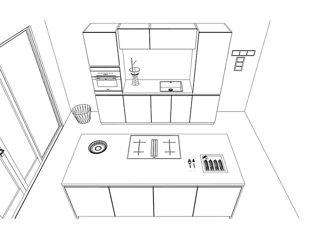 Häcker concept130 topsoft mat satijn lak eiland keuken - afbeelding 12 van  27