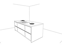 Häcker concept130 topsoft mat satijn lak eiland keuken - afbeelding 18 van  27