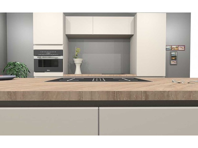 Häcker concept130 topsoft mat satijn lak eiland keuken - afbeelding 4 van  27
