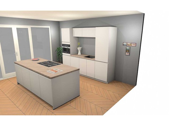 Häcker concept130 topsoft mat satijn lak eiland keuken - afbeelding 5 van  27