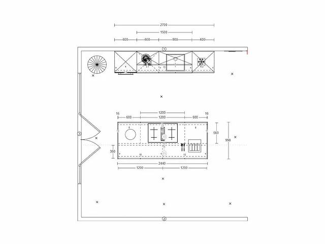 Häcker concept130 topsoft mat satijn lak eiland keuken - afbeelding 6 van  31