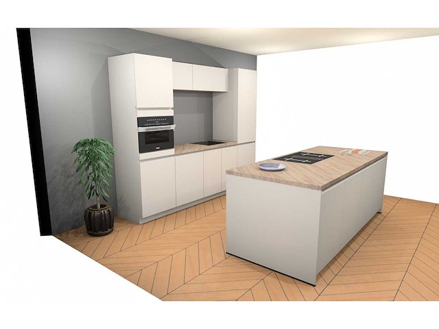 Häcker concept130 topsoft mat satijn lak eiland keuken - afbeelding 30 van  31