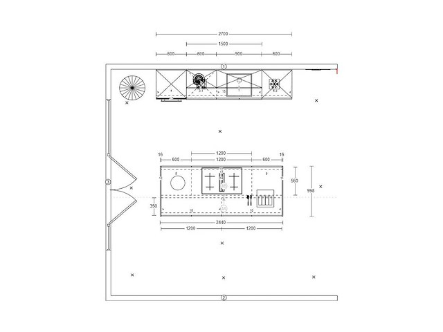 Häcker concept130 topsoft mat satijn lak eiland keuken - afbeelding 2 van  31