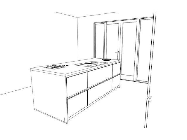Häcker concept130 topsoft mat satijn lak eiland keuken - afbeelding 10 van  31