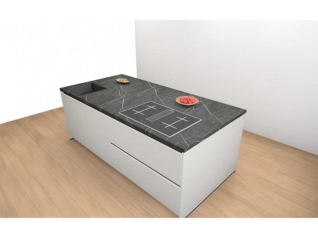 Häcker concept130 topsoft mat wit lak eiland keuken - afbeelding 28 van  31