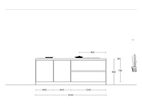 Häcker concept130 topsoft mat wit lak eiland keuken - afbeelding 2 van  31