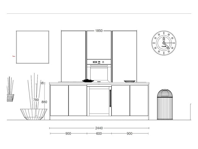 Häcker concept130 topsoft mat wit lak eiland keuken - afbeelding 3 van  31