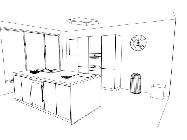 Häcker concept130 topsoft mat wit lak eiland keuken - afbeelding 17 van  31