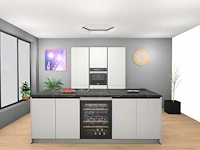Häcker concept130 topsoft mat wit lak eiland keuken