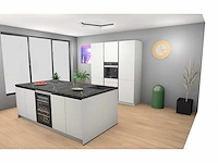 Häcker concept130 topsoft mat wit lak eiland keuken - afbeelding 25 van  31