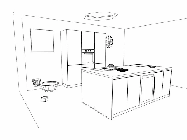 Häcker concept130 topsoft mat wit lak eiland keuken - afbeelding 18 van  27