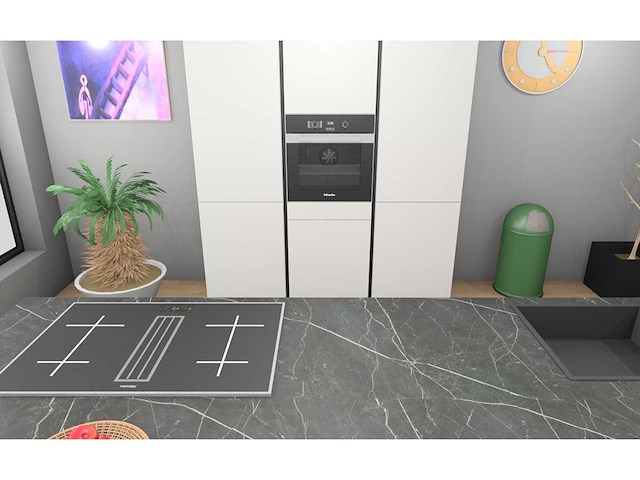 Häcker concept130 topsoft mat wit lak eiland keuken - afbeelding 30 van  31
