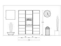 Häcker concept130 topsoft mat wit lak eiland keuken - afbeelding 1 van  23