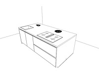 Häcker concept130 topsoft mat wit lak eiland keuken - afbeelding 20 van  23