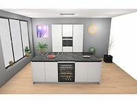 Häcker concept130 topsoft mat wit lak eiland keuken - afbeelding 12 van  31