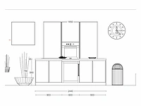 Häcker concept130 topsoft mat wit lak eiland keuken - afbeelding 4 van  31