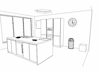 Häcker concept130 topsoft mat wit lak eiland keuken - afbeelding 19 van  31