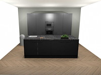 Häcker concept130 topsoft mat zwart eiland keuken - afbeelding 1 van  33