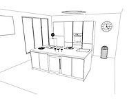 Häcker concept130 topsoft mat zwart lak eiland - afbeelding 2 van  29