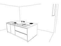 Häcker concept130 topsoft mat zwart lak eiland - afbeelding 6 van  29