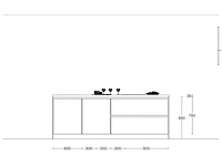 Häcker concept130 topsoft mat zwart lak eiland - afbeelding 19 van  29
