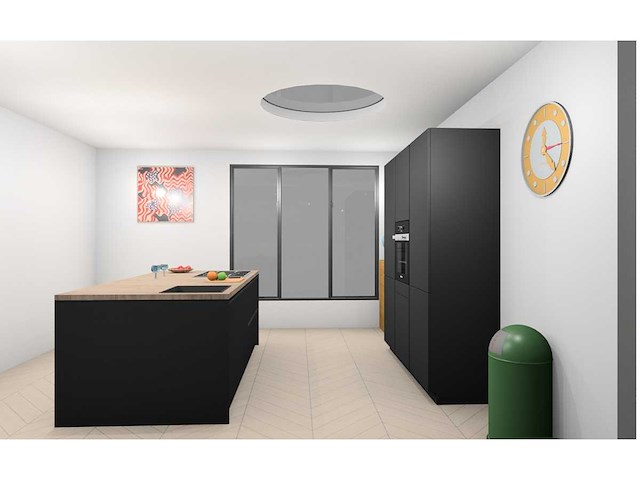 Häcker concept130 topsoft mat zwart lak eiland - afbeelding 6 van  29