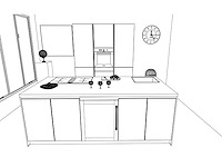 Häcker concept130 topsoft mat zwart lak eiland - afbeelding 2 van  21