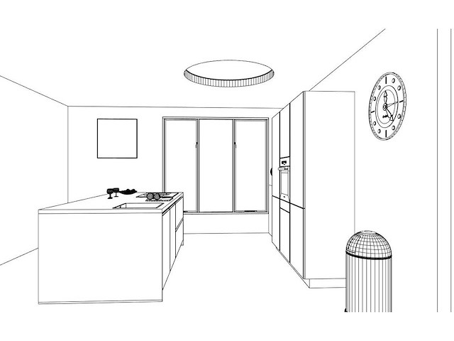 Häcker concept130 topsoft mat zwart lak eiland - afbeelding 4 van  21