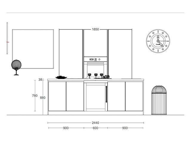 Häcker concept130 topsoft mat zwart lak eiland - afbeelding 14 van  29
