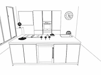 Häcker concept130 topsoft mat zwart lak eiland - afbeelding 4 van  29