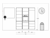 Häcker concept130 topsoft mat zwart lak eiland - afbeelding 10 van  29