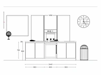Häcker concept130 topsoft mat zwart lak eiland - afbeelding 9 van  29