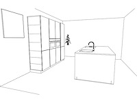 Häcker concept130 topsoft parelgrijs mat eiland keuken - afbeelding 2 van  4