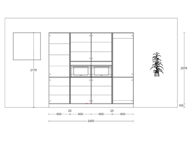 Häcker concept130 topsoft parelgrijs mat eiland keuken - afbeelding 3 van  4