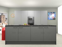 Häcker concept130 topsoft parelgrijs mat eiland - afbeelding 12 van  29