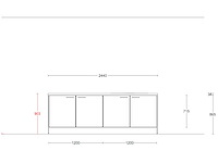 Häcker concept130 topsoft parelgrijs mat eiland - afbeelding 19 van  27