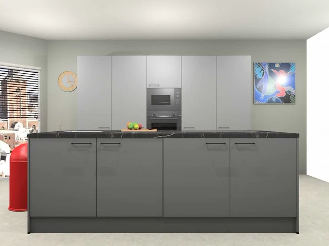 Häcker concept130 topsoft parelgrijs mat eiland - afbeelding 10 van  27