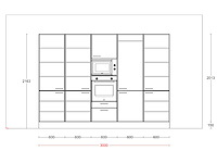 Häcker concept130 topsoft parelgrijs mat eiland - afbeelding 2 van  27